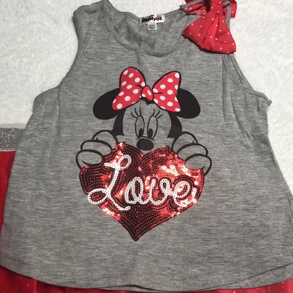 Minnie Mouse two piece outfit - Picture 2 of 6